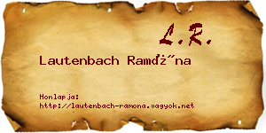 Lautenbach Ramóna névjegykártya